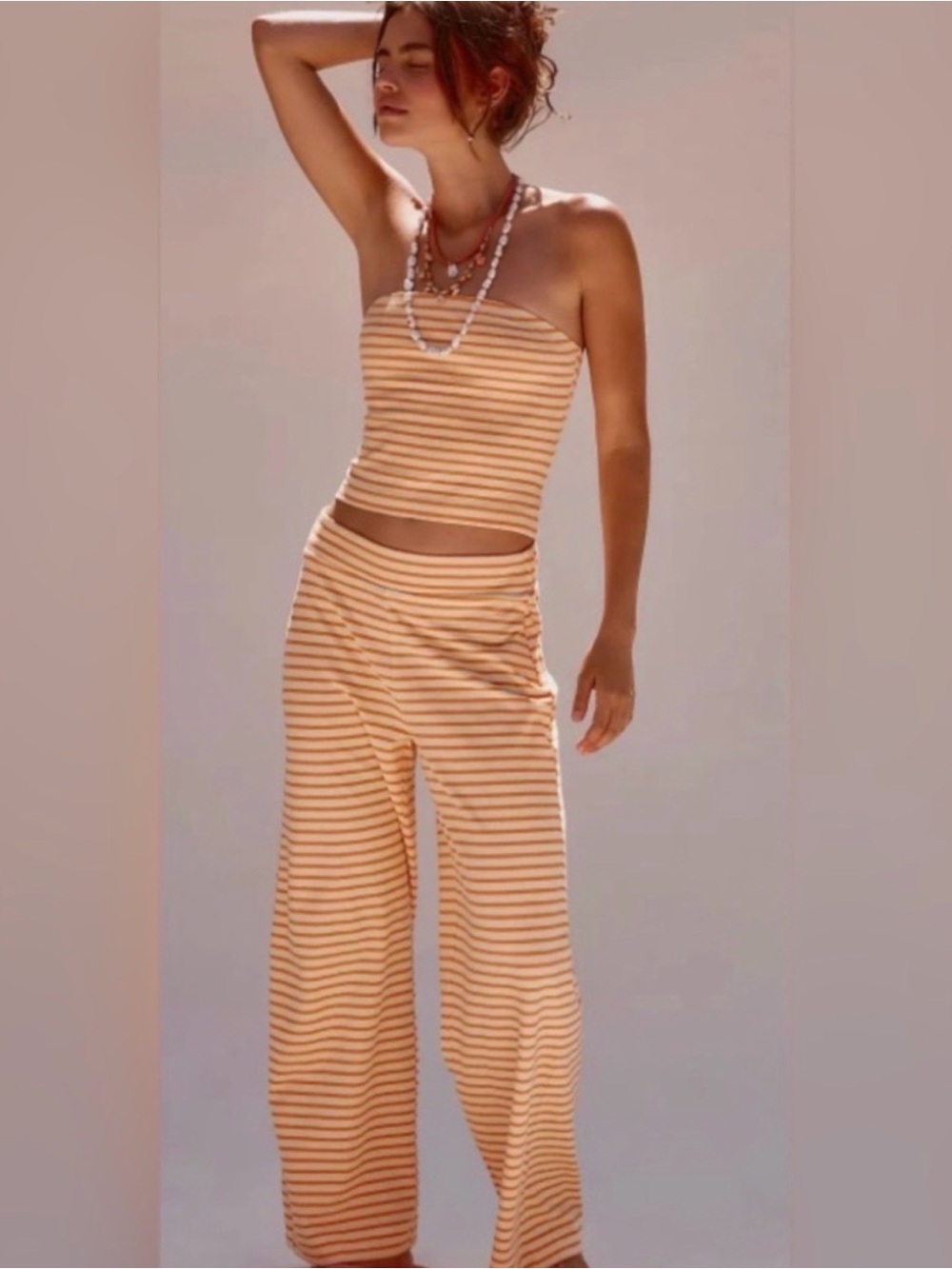 Free People Free-est Striped Sailor Tube Set in Petal Combo Size S NWT